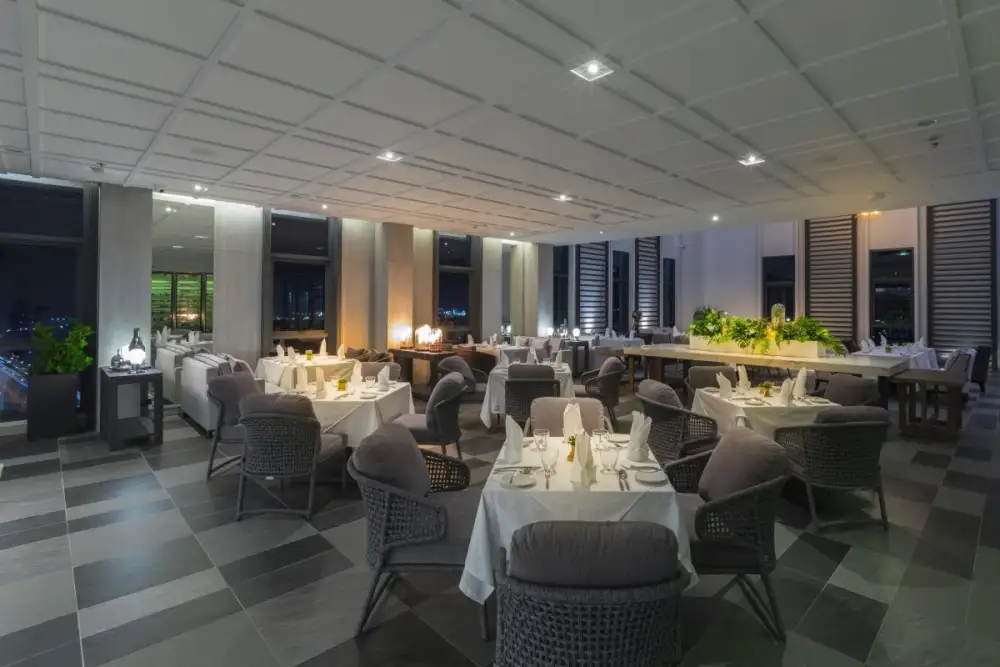 Experience Fantastic European Cuisine with Spectacular Views from the Rooftop at
