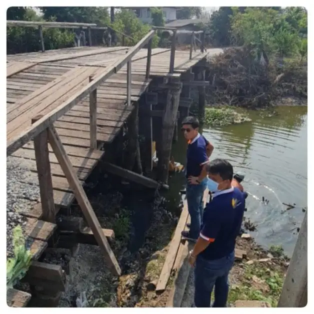 สำรวจสะพานไม้ข้ามคลองลำพะอง - เตรียมแผนซ่อมแซมให้มั่นคงแข็งแรง