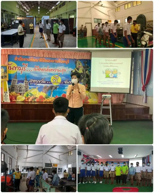 สนพ.จันทบุรี จัดกิจกรรมศึกษาดูงานและรับสมัครฝึกอบรม เพื่อเพิ่มทักษะอาชีพแก่นักเรียนครอบครัวยากจนที่ไม่ได้เรียนต่อ