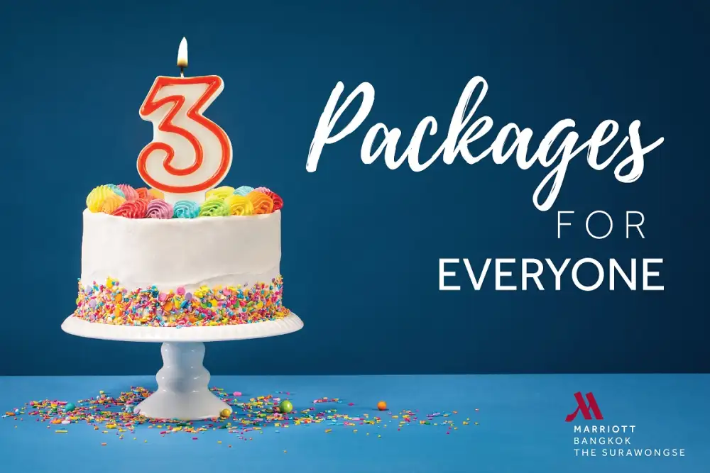 Marriott Surawongse Celebrates 3rd Anniversary with 3 Special Packages