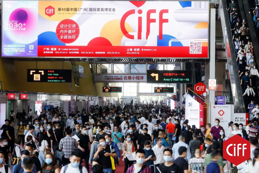 มหกรรมเฟอร์นิเจอร์ CIFF Guangzhou เชื่อมโยงผู้เข้าร่วมงาน 357,809 รายกับ 4,000 แบรนด์คุณภาพเยี่ยม