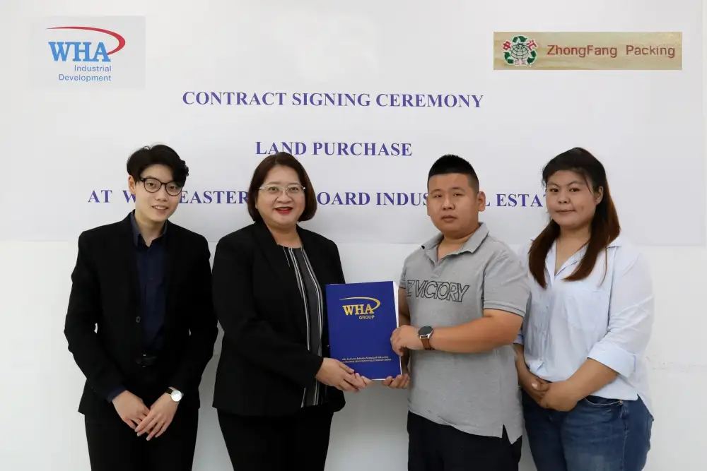 ZhongFang Packing Inks Land Purchase Deal in WHA Eastern Seaboard Industrial Estate 2 for First Thailand Plant