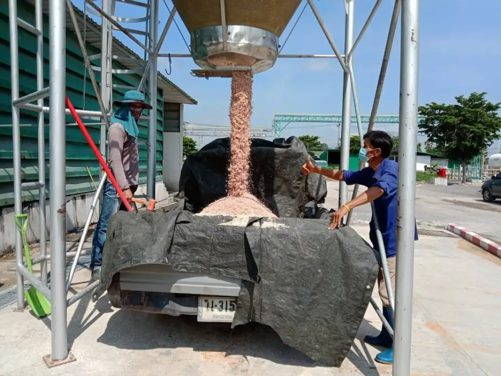 CPF ชูโมเดลรง.แปรรูปไข่บ้านนา นำเปลือกไข่บดจากกระบวนการผลิต หนุนประโยชน์สู่ชุมชน