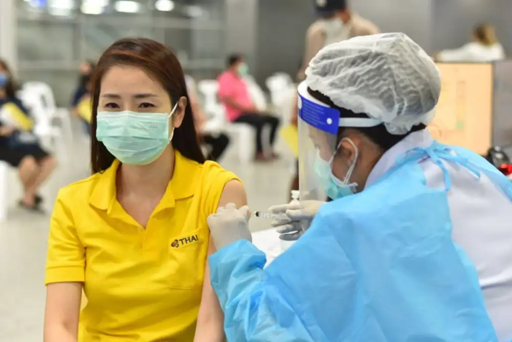 THAI จัดพนักงานกว่า 8,600 คนเข้ารับการฉีดวัคซีนสร้างความมั่นใจแก่ผู้โดยสาร