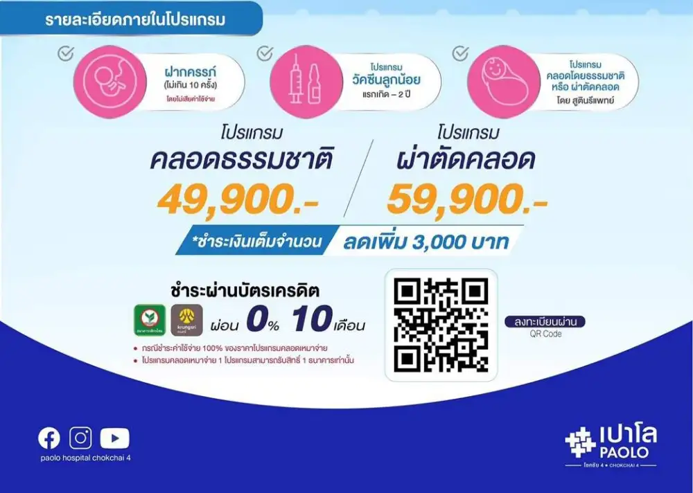 โรงพยาบาลเปาโล โชคชัย 4 จัดแคมเปญ Special SUPER MOM