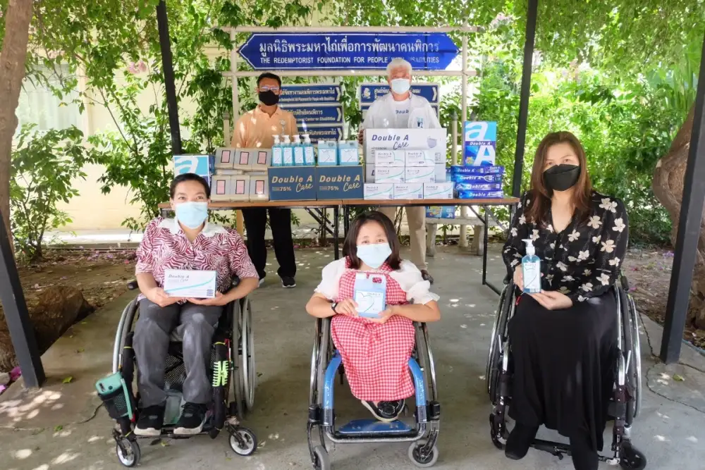 ดั๊บเบิ้ล เอ ส่งความห่วงใย สนับสนุนสิ่งของช่วยเหลือมูลนิธิพระมหาไถ่