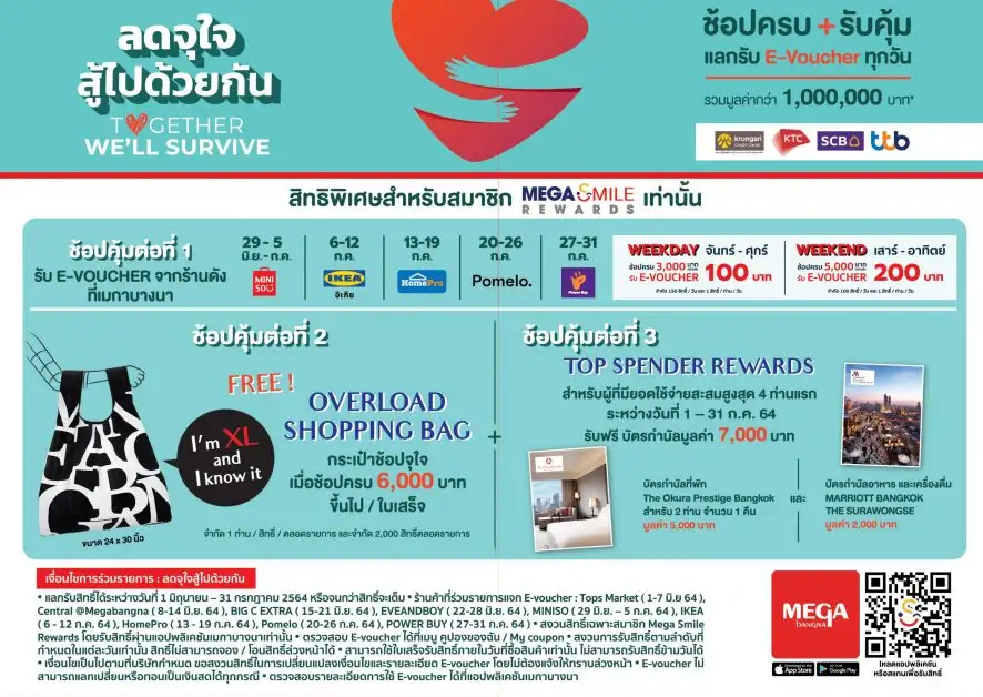 เมกาบางนา ส่งกำลังใจคนไทย ผ่านแคมเปญ