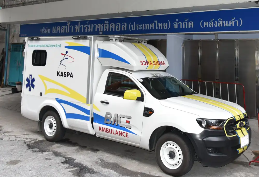 RESCUE T1 รถพยาบาลพันธุ์แกร่งจาก Kaspa แจก 400,000 บาท เพื่อเป็นค่าเดินทางไปฉีดวัคซีน COVID-19 ให้ผู้สูงอายุ 2,000 ท่านแรก ท่านละ 200 บาท