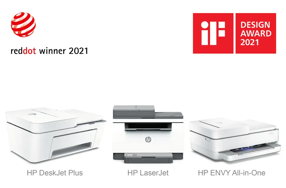 HP Printers Recognized for Design Excellence by iF DESIGN and Red Dot Awards 2021