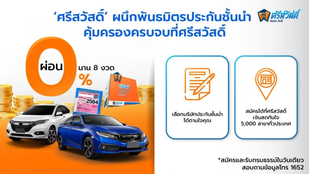 'ศรีสวัสดิ์' ผนึกพันธมิตรบริษัทประกันชั้นนำ พร้อมลุยธุรกิจประกัน บริการเร็วทันใจ คุ้มครองครบจบที่ศรีสวัสดิ์
