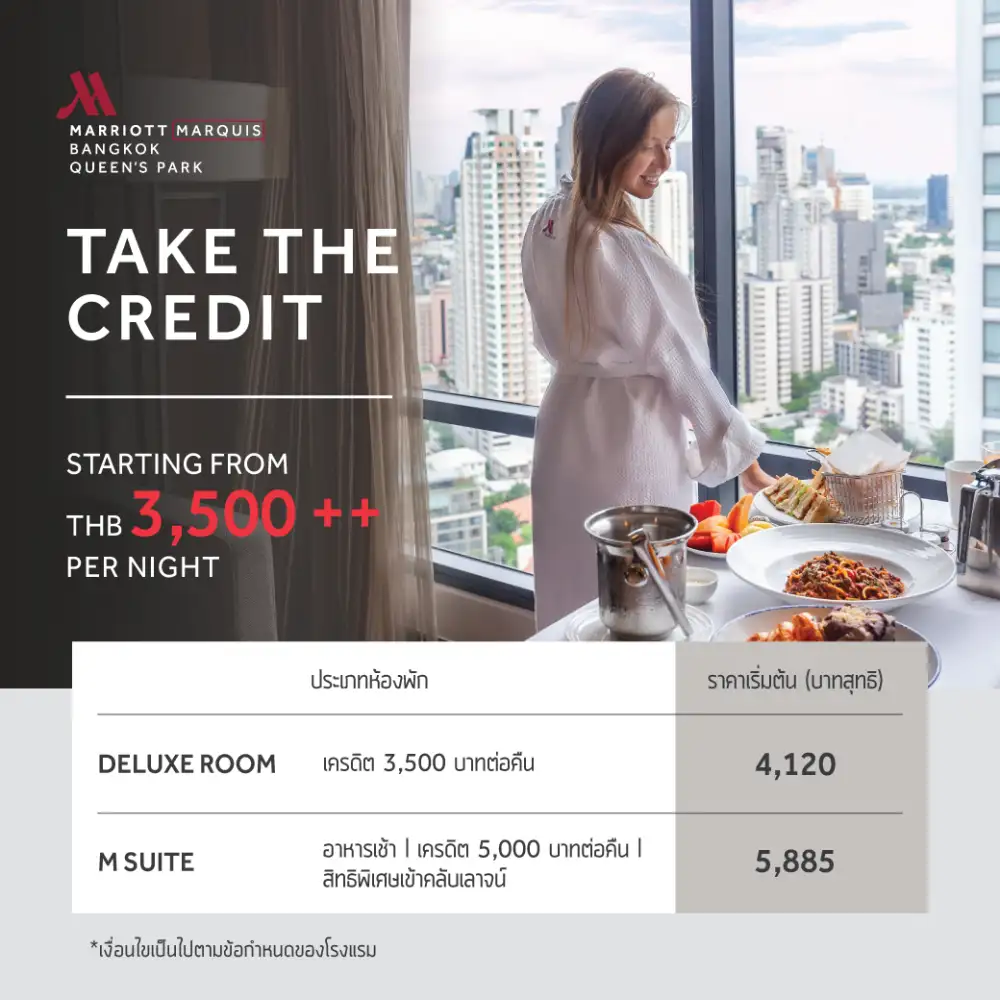 Check In, Chill Out and Treat Yourself - Take the Credit!