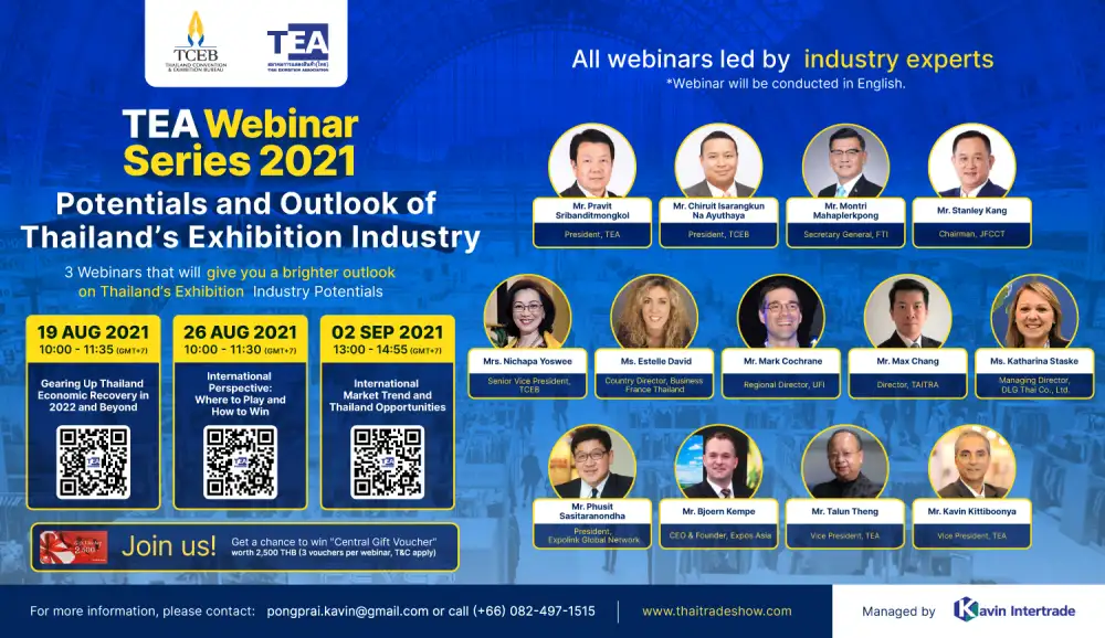 TEA Webinar Series 2021 | Potential and Outlook of Thailand's Exhibition Industry
