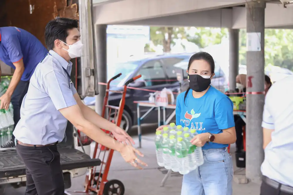 ศูนย์พักคอยชุมชนตำบลละหาร นนทบุรี ร่วมกับ เซเว่นฯ เดินหน้า