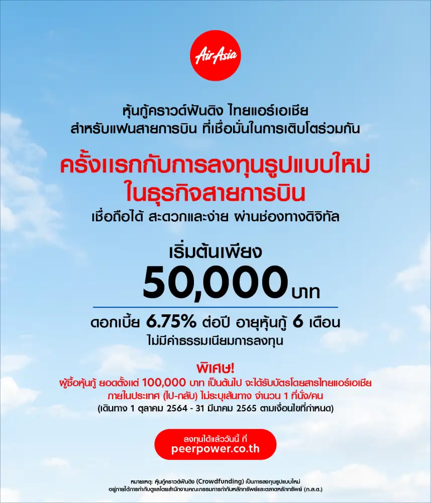 Thai AirAsia to undertake crowdfunding as part of fundraising strategy