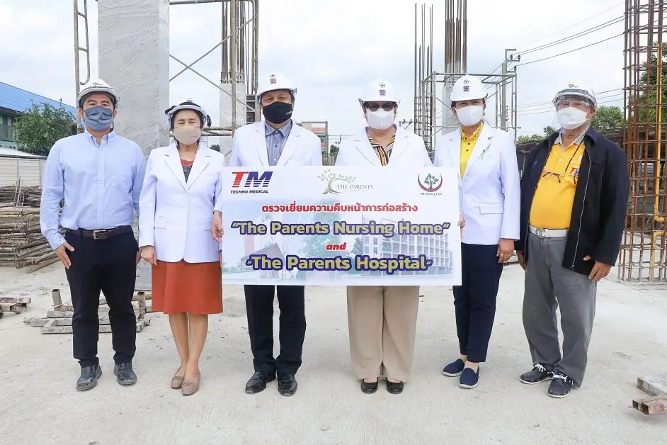 ผู้บริหาร TM และ TMNC ตรวจความคืบหน้าการก่อสร้าง The Parents Nursing Home และ The Parents Hospital