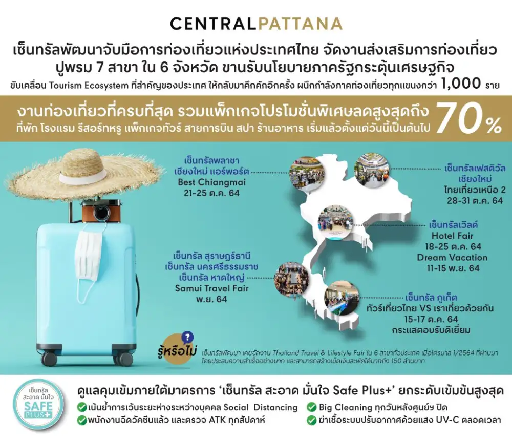CPN-ททท.ปูพรมจัดงาน 6 จังหวัดปลุกท่องเที่ยว-กระตุ้นใช้จ่าย