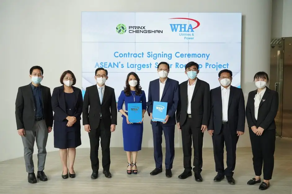 WHAUP เสิร์ฟข่าวดี เซ็นสัญญากับพรินซ์ เฉิงซาน ไทร์ (ประเทศไทย) ผู้ผลิตยางรถยนต์ชั้นนำจากประเทศจีน ติดตั้งระบบโซลาร์บนหลังคาขนาดใหญ่สุดในอาเซียน