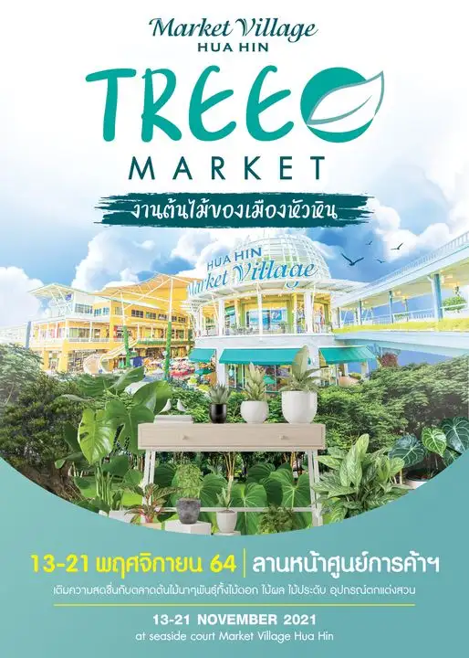 กลับมาให้ช้อปอีกครั้งสำหรับคนรักต้นไม้ Tree Market @ Hua Hin