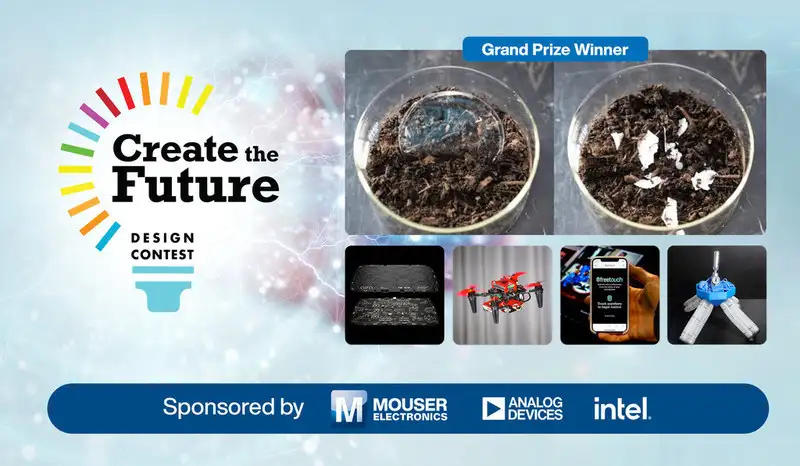 Mouser ร่วมแสดงความยินดีกับผู้ชนะการแข่งขัน Create the Future Design Contest ประจำปี 2564