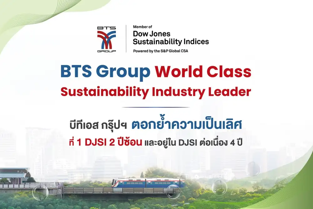 BTS Group has been selected as DJSI member for the fourth consecutive year