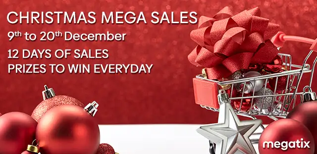 MEGATIX LAUNCHES THE MEGATIX CHRISTMAS MEGA SALE 12 Days of Thailand's Biggest Yearend Travel & Dining Campaign During 9 - 20 December 2021