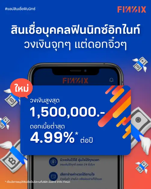 มันนิกซ์ปลื้มสินเชื่อนาโนฯ โตทะลุเป้า เปิดตัวสินเชื่อส่วนบุคคล