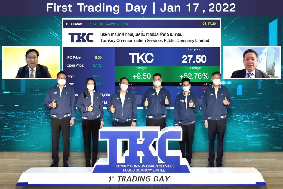 TKC ผงาดบนกระดานเทรดตัวแรกปีเสือทอง โชว์ฟอร์มสวย วิ่งฉิวกว่า 50%
