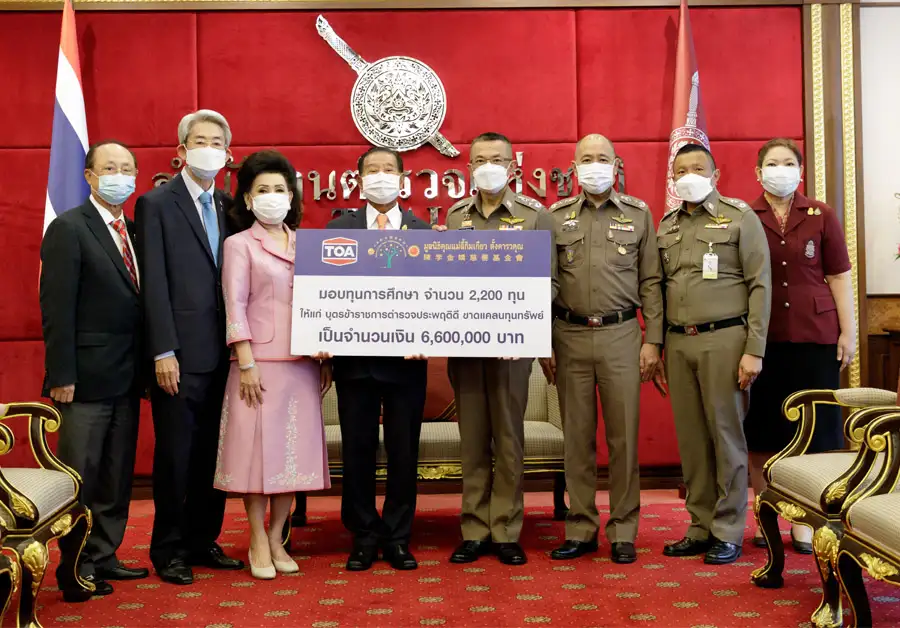 TOA มอบทุนการศึกษา ให้แก่บุตรข้าราชการตำรวจที่ประพฤติดี ขาดแคลนทุนทรัพทย์