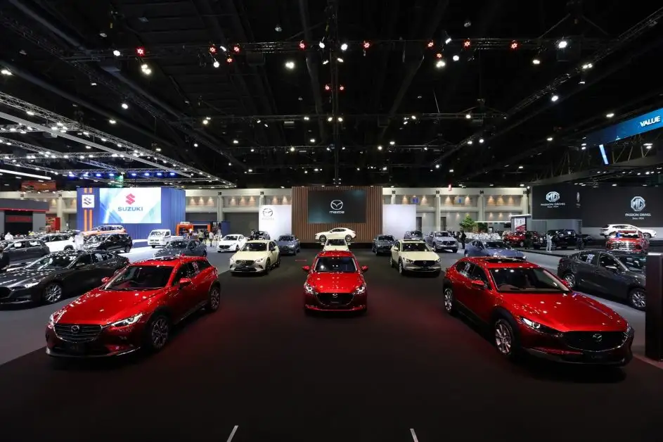 Mazda exhibits NEW MAZDA3 and new vehicles at Motor Show, offering free interest rate, free insurance, free fuel card,  free MAZDA CARE and free MAZDA LUGGAGE SET