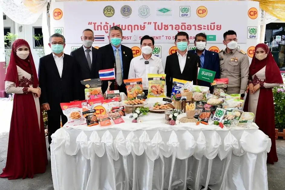 CP Foods sends the historic shipment of chicken products to Saudi Arabia