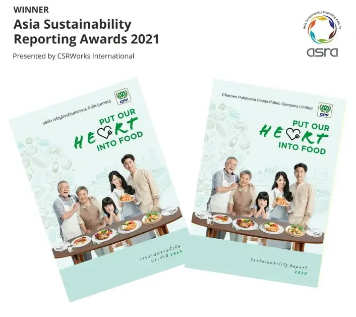 CP Foods wins Gold medal in Human Rights at the Asia Sustainability Reporting Awards 2021