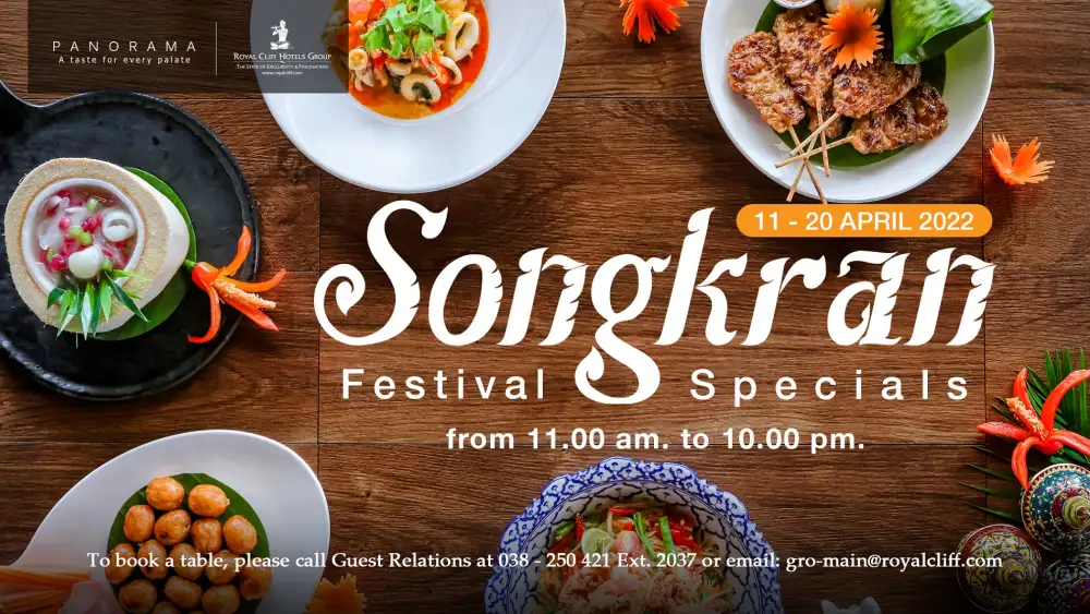 Celebrate Songkran Festival with Special Thai Dishes at Royal Cliff Pattaya