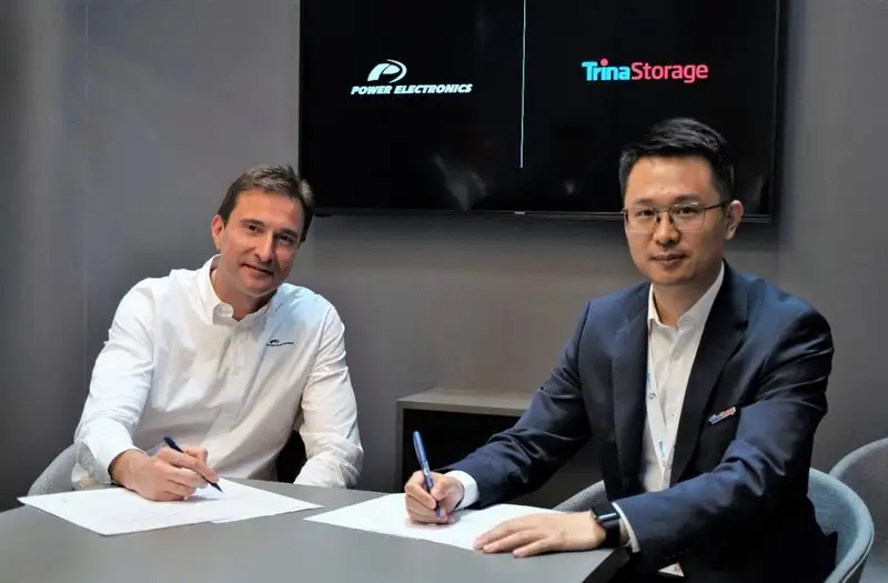 Trina Storage and Power Electronics will jointly deploy over 1GWh of BESS projects by end of 2023
