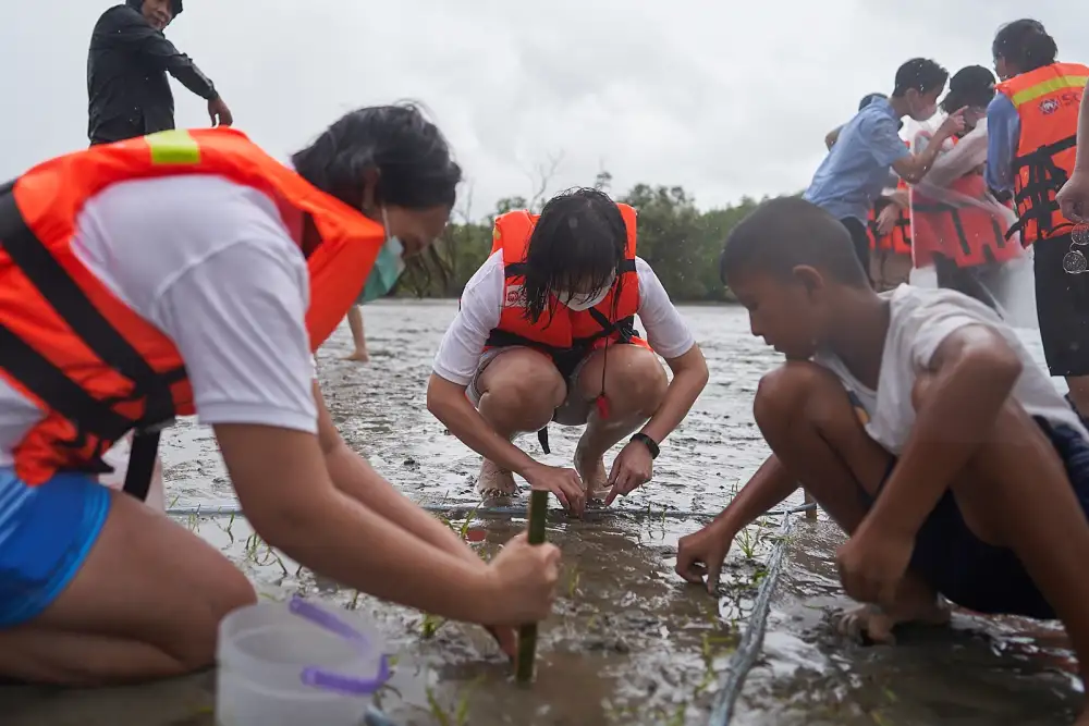 เอสซีจี แทคทีมเจนวายสายกรีน กู้วิกฤต 'Climate Change' จัดทริป 'ใคร Make Change - ปลูกหญ้าทะเล @ ตรัง' ลงพื้นที่ปลูก