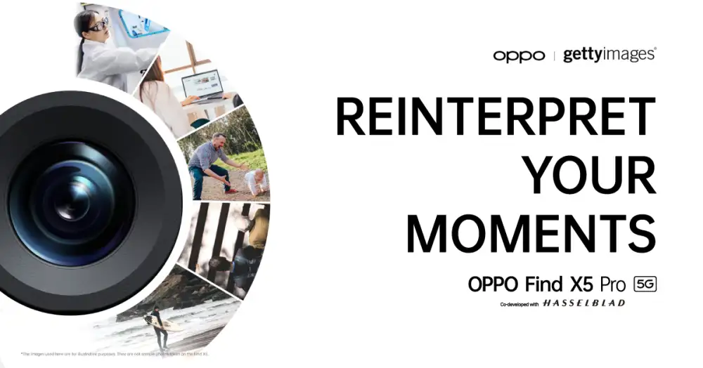 OPPO จับมือ Getty Images ตีความช่วงเวลาของคุณผ่าน OPPO Find X5 Pro 5G
