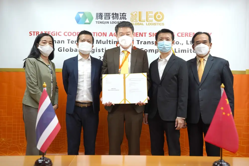 LEO เซ็นร่วมมือเชิงกลยุทธ์รัฐวิสาหกิจจีนพัฒนาบริการรถไฟขนส่งผลไม้-อีคอมเมิร์ซ