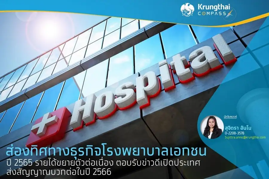 รายได้ รพ.เอกชนปี 65 โตต่อเนื่องตอบรับเปิดประเทศ ส่งสัญญาณปี 66 บวกต่อ
