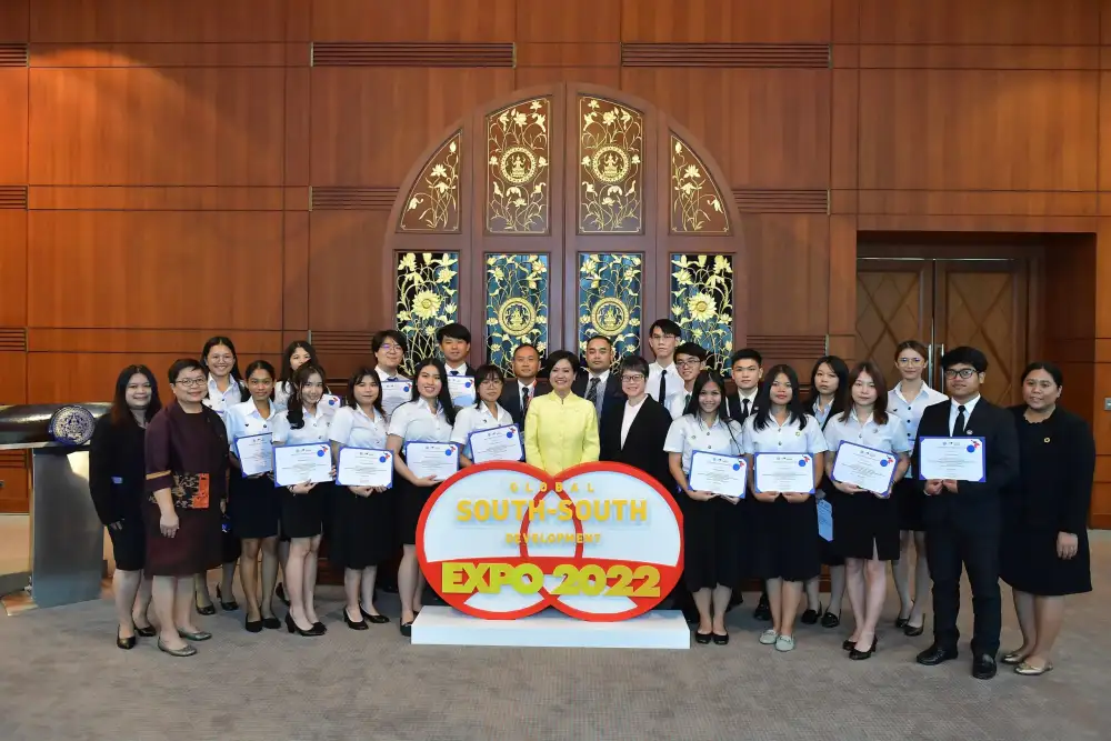 กรมความร่วมมือระหว่างประเทศ มอบใบประกาศนียบัตรแก่อาสาสมัครร่วมทำงาน GSSD Expo 2022