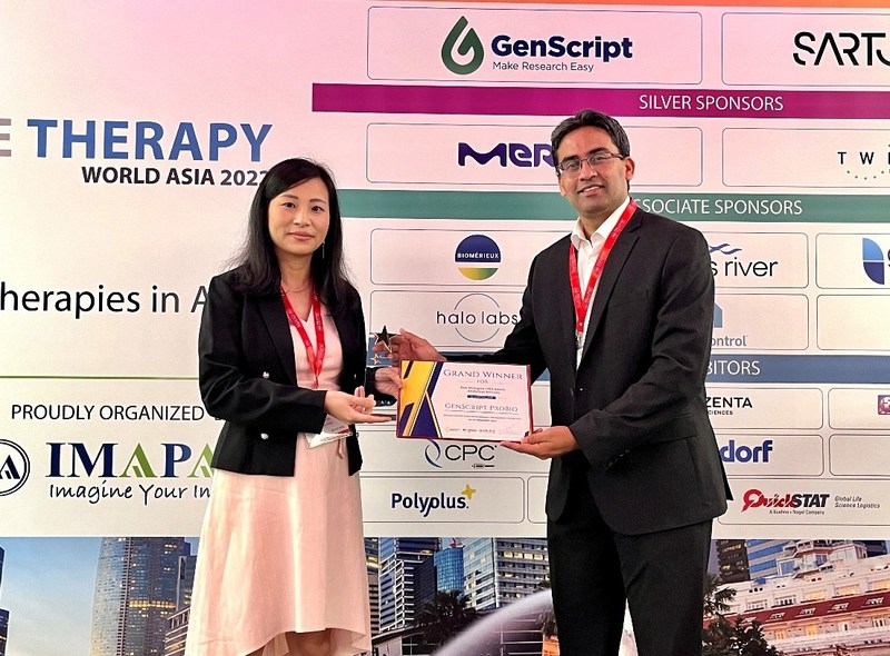 「JenScript」がベスト細胞および遺伝子治療プロバイダー賞を受賞 |  RYT9