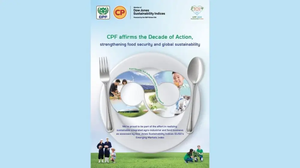 CP Foods maintains its sustainability excellence in Dow Jones Sustainability Index