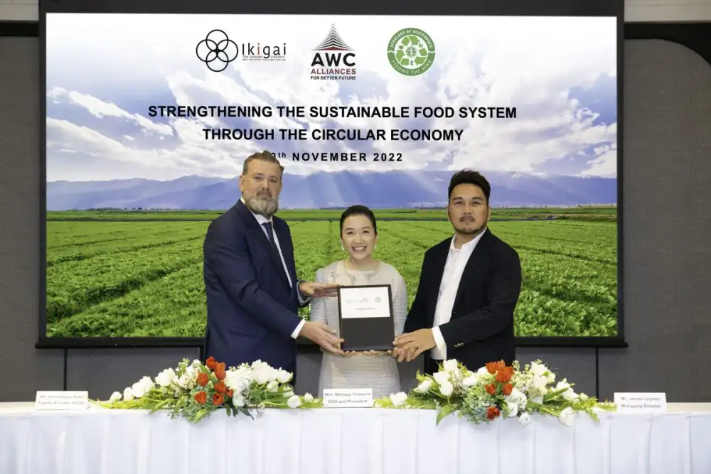 AWC joins forces with 'Ikigai' and 'SOS Thailand' for Food Sustainability and Food Waste Management in 