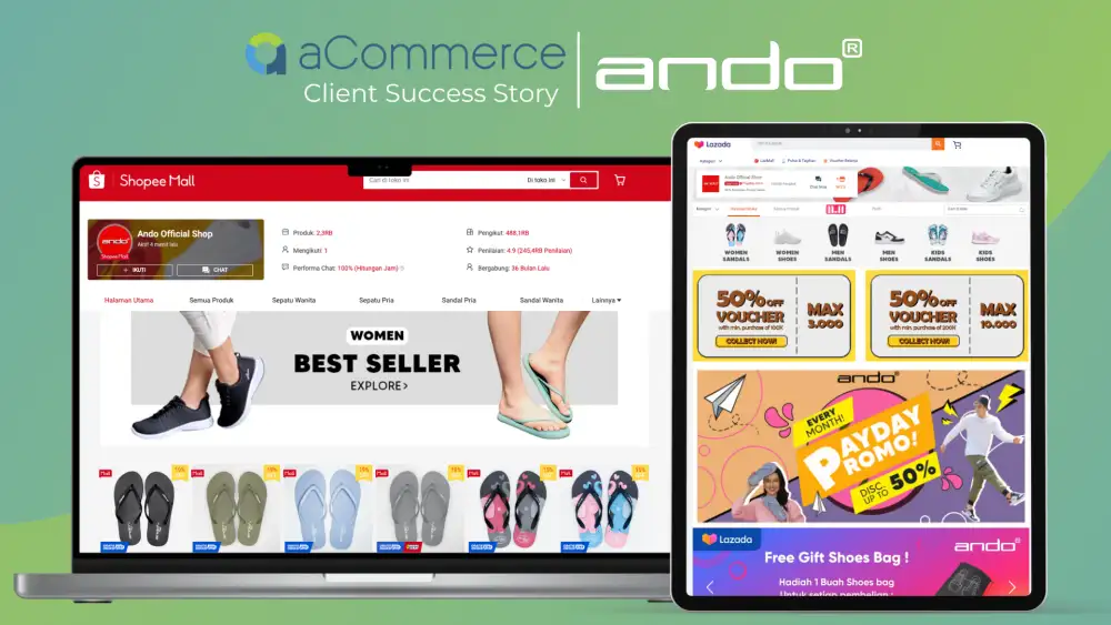 Ando Experiences Remarkable Growth Spurt in Indonesia with aCommerce Strategy and Services
