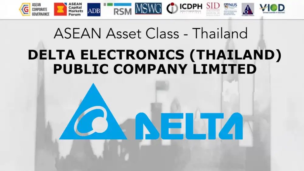เดลต้า คว้ารางวัล ASEAN Asset Class จากโครงการ ASEAN CG Scorecard ตอกย้ำความเป็นเลิศด้านการกำกับดูแลกิจการ