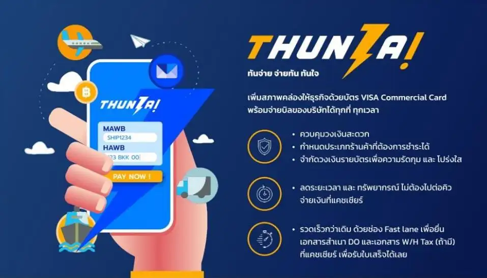 คาร์โก้การบินไทยเพิ่มช่องทางการรับชำระเงินค่าบริการคลังสินค้าขาเข้าเบบดิจิทัล ผ่านเว็บไซต์และ ตู้ KIOSK
