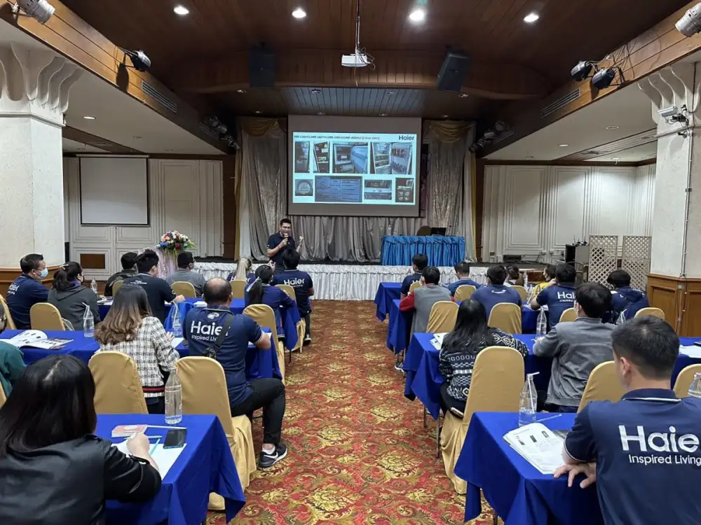 Haier ผู้นำด้านนวัตกรรมเครื่องใช้ไฟฟ้าระดับโลก จัดโปรแกรมเสริมศักยภาพ พนักงานและพนักงานขาย ภายใต้กิจกรรม Haier Air Conditioning Training