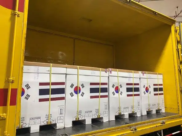 ไทยรับมอบวัคซีนโควิดไฟเซอร์รุ่นใหม่ Bivalent จากเกาหลี 5 แสนโดส