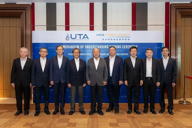 UTA and Hong Kong International Airport sign a cooperation agreement to upgrade the development of U-Tapao International Airport to meet standards.