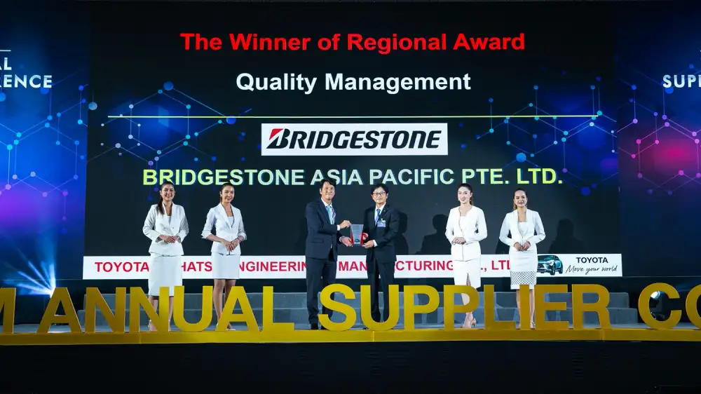 บริดจสโตนคว้า 2 รางวัลจากงานประกาศรางวัล 2023 TDEM Annual Supplier Conference