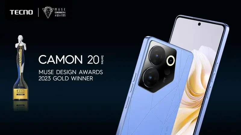 TECNO's Upcoming CAMON 20 Series Picks Up Prestigious MUSE Design Awards 2023