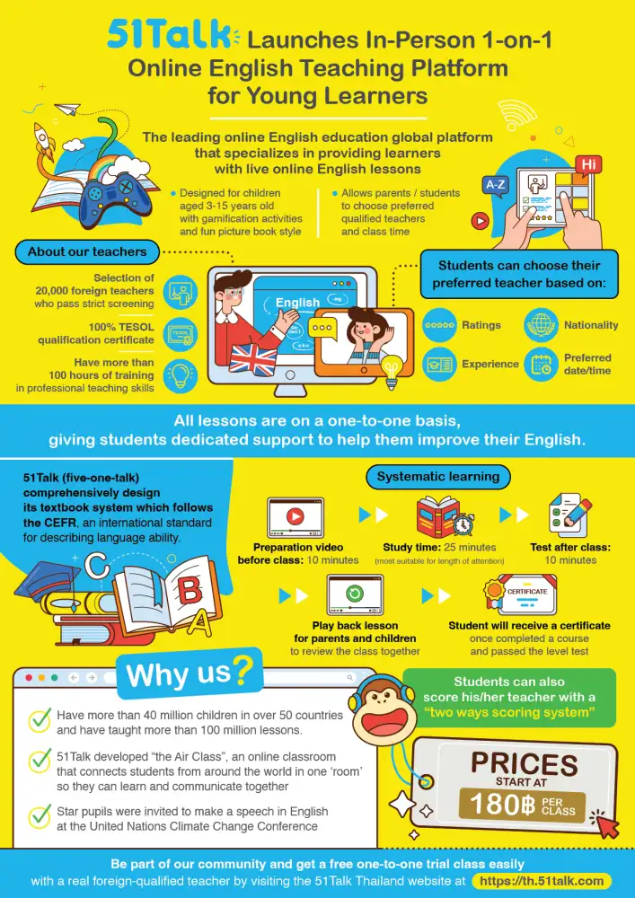51Talk Launches In-Person 1-on-1 Online English Teaching Platform for Young Learners